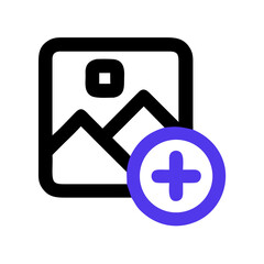 image plus add photo icon design