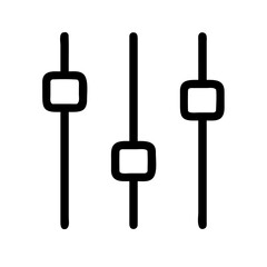 sliders vertical adjustment icon design