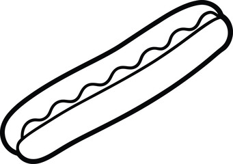 Abstract line art illustration with vibrant colors isolated on white background