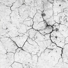 Obraz premium Cracked, light gray surface with dark lines