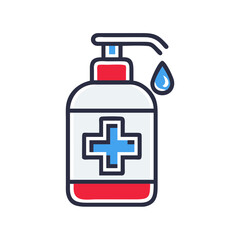 Obraz premium Antibacterial Gel Icon