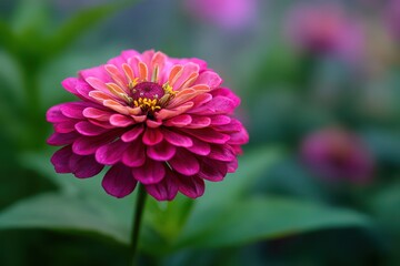 The elegant Zinia or Zinnia elegans is a well known seasonal flowering plant in its genus