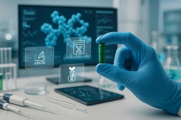 AI in drug discovery and protein structure analysis for molecule screening and lab automation biotech