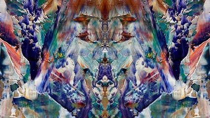 Abstract art background . Hand painting artwork on canvas .