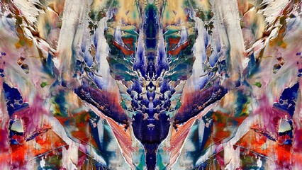 Abstract art background . Hand painting artwork on canvas .