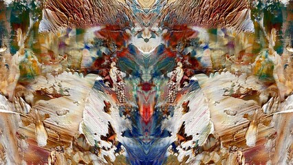 Abstract art background . Hand painting artwork on canvas .