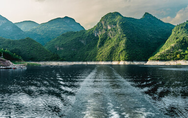 River Yangtze, Changjiang, longest river in Asia in China