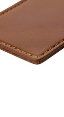 Isolated Brown Leather Texture Detailed Macro Photography with Transparent Background