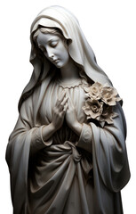 Naklejka premium PNG Saint mary sculpture religious statue.