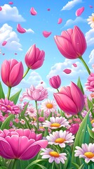 Obraz premium abstract watercolor flower background