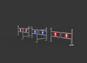 Turnstile gate	
