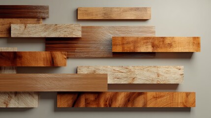 Abstract Wood Plank Design