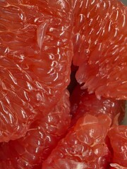 fresh red grapefruit