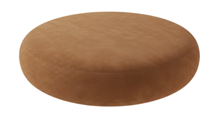 Isolated Brown Circle Object on Transparent Background Digital Illustration