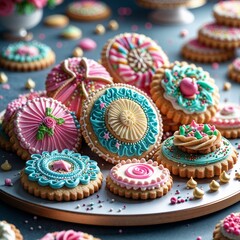 cupcakes with cream food dessert cake sweet breakfast pastry homemade cookies baked bakery delicious tasty biscuit chocolate fresh snack assortment isolated close-up