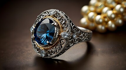 The intricate details of a favorite piece of jewelry or an accessory 
