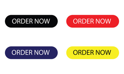 order now button, web button for shop, e commerce button. Vector illustration. EPS 10 .