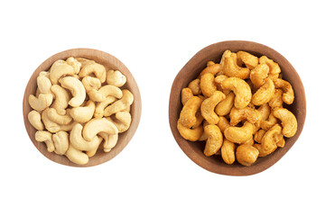 Fototapeta premium two bowls of cashews and a bowl of cashews