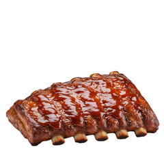 Isolated BBQ Ribs On Transparent Background A Delicious Meat Meal Photo