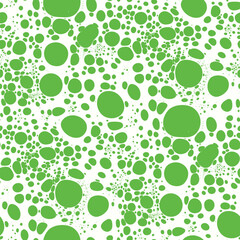 Seamless abstract vector pattern background design with organic bubble texture and chaotic round shapes in modern style, perfect for textile print, wallpaper, decor, packaging, and wrapping surface