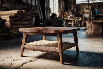 Artisan Crafted Wood Table