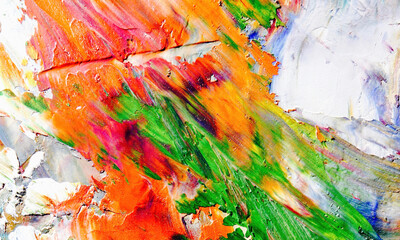 Abstract art background . Hand painting artwork on canvas .