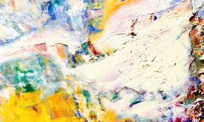 Abstract art background . Hand painting artwork on canvas .
