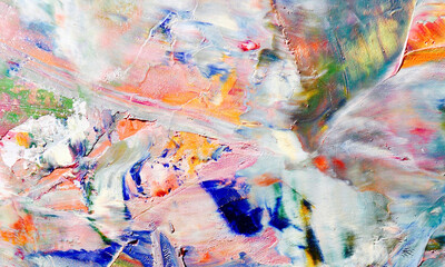 Abstract art background . Hand painting artwork on canvas .