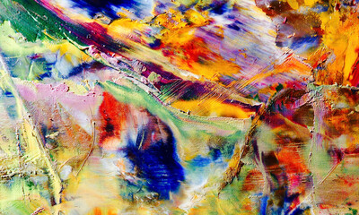 Abstract art background . Hand painting artwork on canvas .