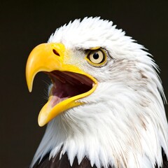 Obraz premium Close-up of an eagle's head (1)