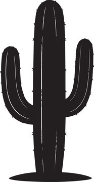recommend clip art: Black Succulent Cactus Shape Vector Illustration