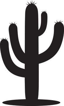 recommend clip art: Black Succulent Cactus Shape Vector Illustration