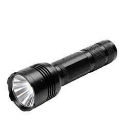 Isolated Flashlight Illustration On Black Background Illuminated Light