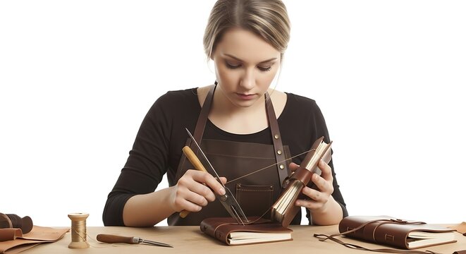 Crafting Leather Journals with Precision and Care