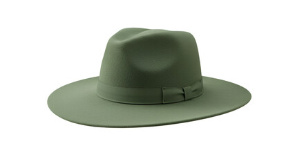 Fototapeta premium Isolated Green Hat On Transparent Background Fashion Accessory Illustration