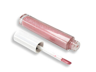 Lip gloss isolated on white and transparent background. 
