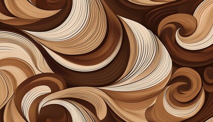 abstract coffee tones a seamless pattern featuring an abstract design in shades of brown and beige reminiscent of coffee tones and textures the design is modern and versatile