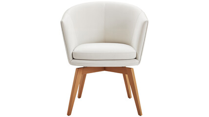 Modern Minimalist Swivel Dining Chair with Upholstered Seat