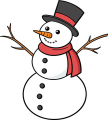 snowman with hat