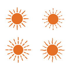 set of sun icons