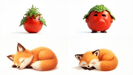  types fruit plates background emotion motion backgrounds figure style composition expression movement layers cartoonish illustration creative design scene
