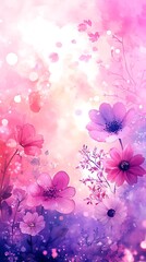 abstract watercolor flower background