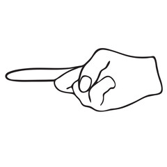 hand pointing finger