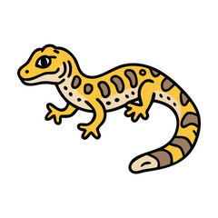 Obraz premium Leopard Gecko Illustration