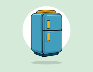 Cartoon Refrigerator Icon