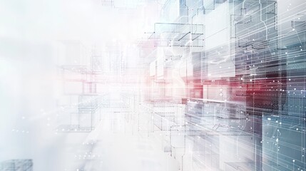 Obraz premium Futuristic technology interior