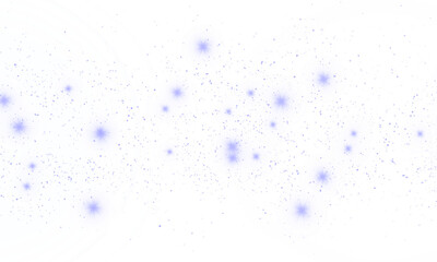 PNG Abstract Bokeh with Sparkle Stars Transparent Background