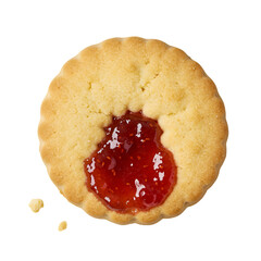 Isolated Photo Of A Delicious Jam Cookie With A Transparent Background
