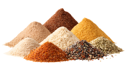 Assorted Grains and Seeds Healthy Food Ingredients