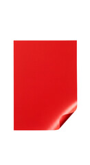 Isolated Red Paper Corner Curl Abstract Illustration With Black Background